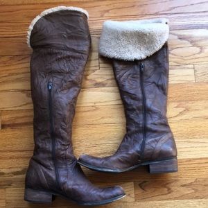 Sam Edelman Kara Shearling Over the Knee Boot